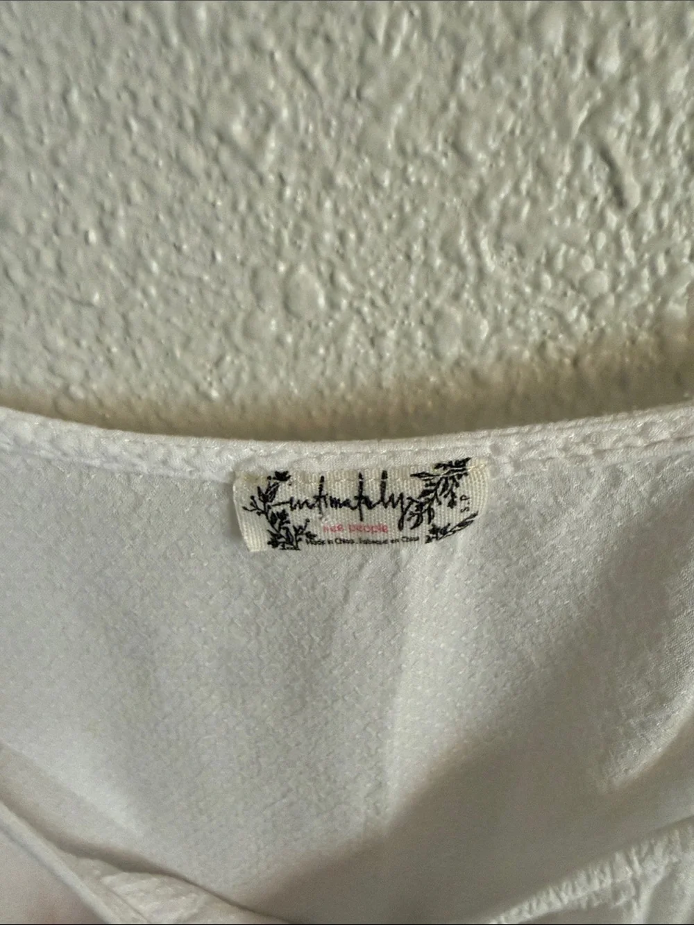 Free People White Lace-Trim Camisole